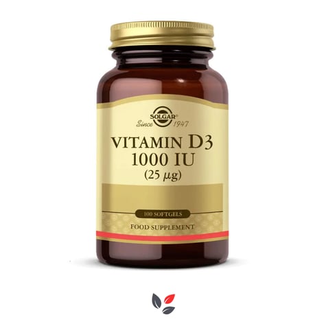 Solgar Vitamin D3 1000 IU 100 Softgel