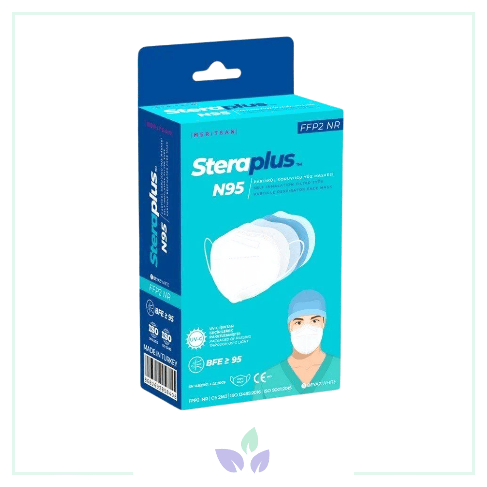 STERAPLUS 10'lu Kutu Tekli Paket N95 Maske
