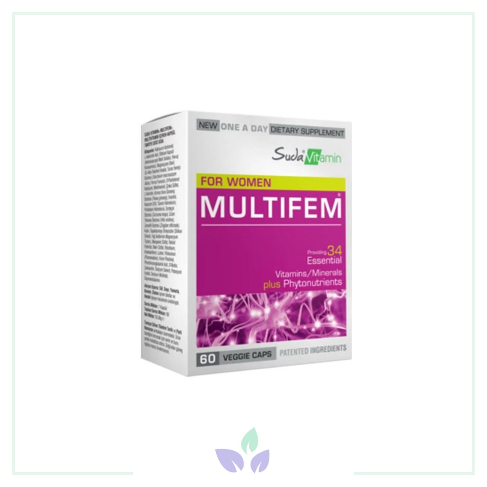 Suda Vitamin Multifem Multivitamin 60 Kapsül