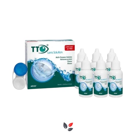 TTO Lens Solüsyonu 60 ml + Lens Kabı Hediye 6 Adet