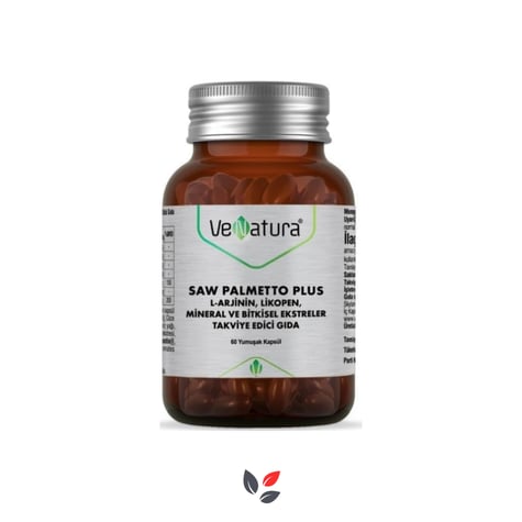 VeNatura Saw Palmetto Plus L-Arjinin Likopen Mineral 60 Kapsül