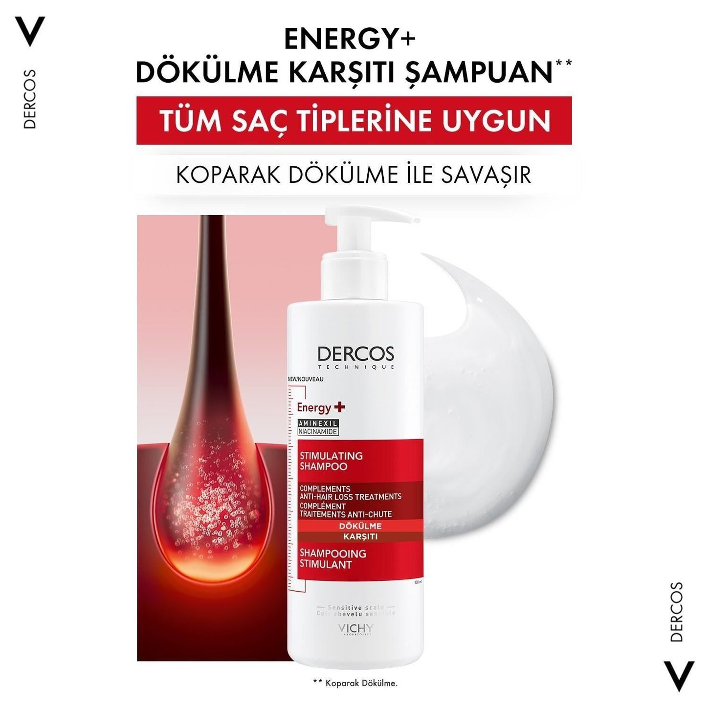 VICHY DERCOS ENERGISING SAMPUAN 400 ML