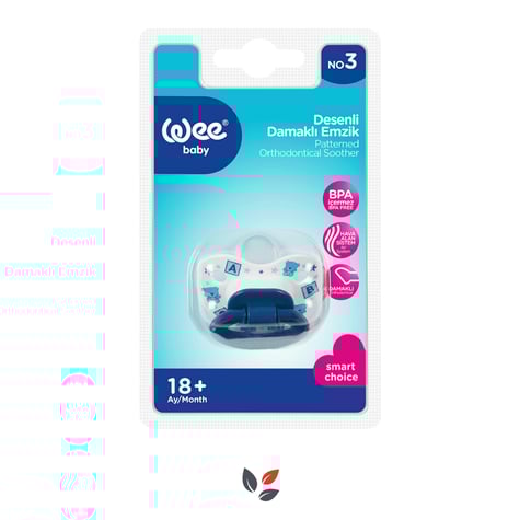 Wee Baby 835 Desenli Damaklı Emzik 18+ Ay No 3 