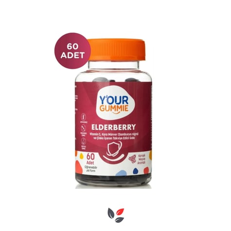Y'our Gummie Elderberry Multi Gummies Vitamin 60 Adet Çiğnenebilir Jel Form