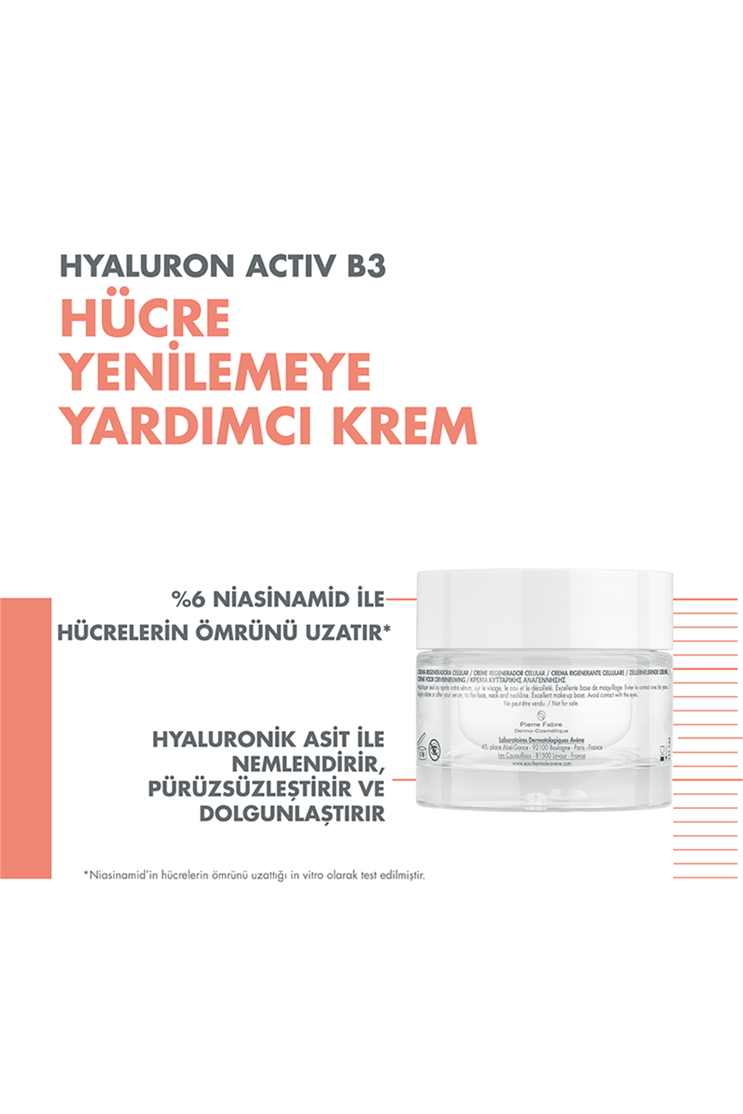 3282770153170 | Avene Hyaluron Activ B3 Krem 50 ml | KozmovitalKırışıklık KarşıtıAveneAvene Hyaluron Activ B3 Krem 50 ml