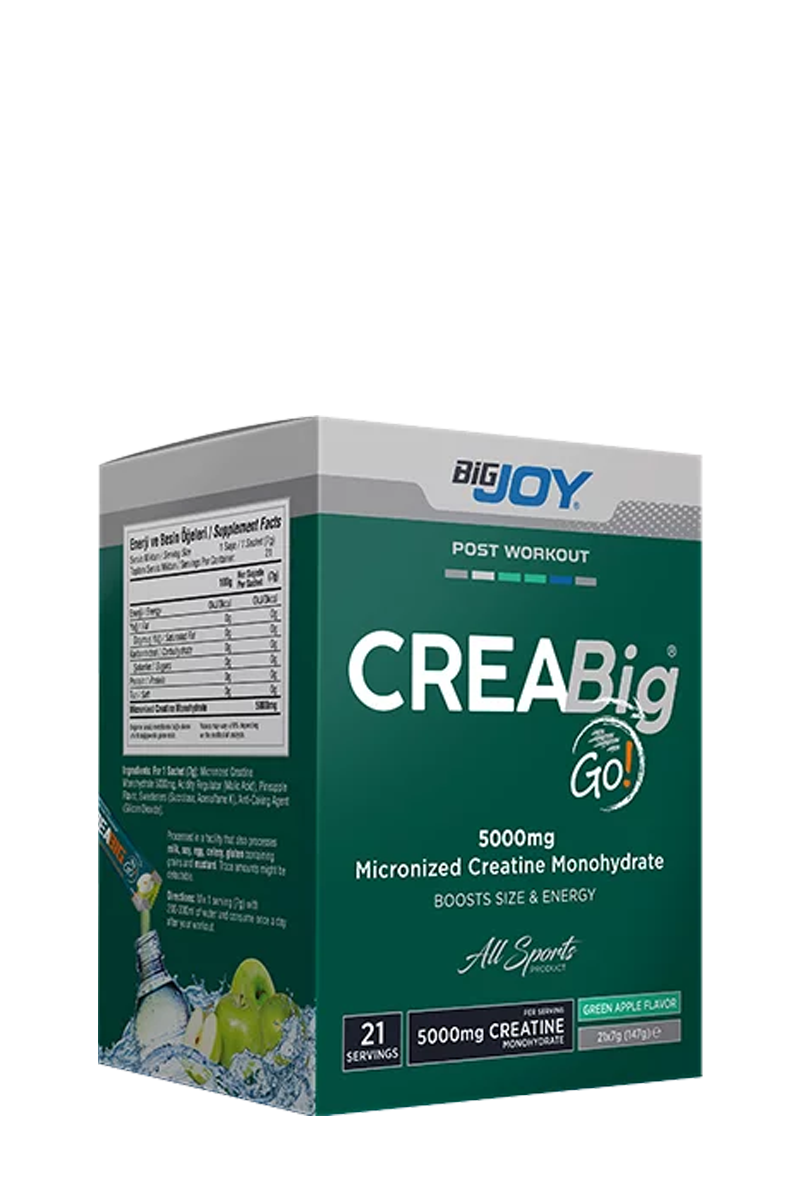 Bigjoy Sports-Creabig Go! Yeşil Elma 7gx21 Adet | KozmovitalKreatinBigJoy SportsBigjoy Sports-Creabig Go! Yeşil Elma 7gx21 Adet