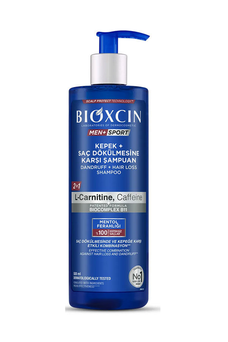 Bioxcin Men Sport Kepek ve Saç Dökülmesine Karşı Şampuan 500 ml | KozmovitalSaç Dökülmesine Karşı ŞampuanBioxcinBioxcin Men Sport Kepek ve Saç Dökülmesine Karşı Şampuan 500 ml