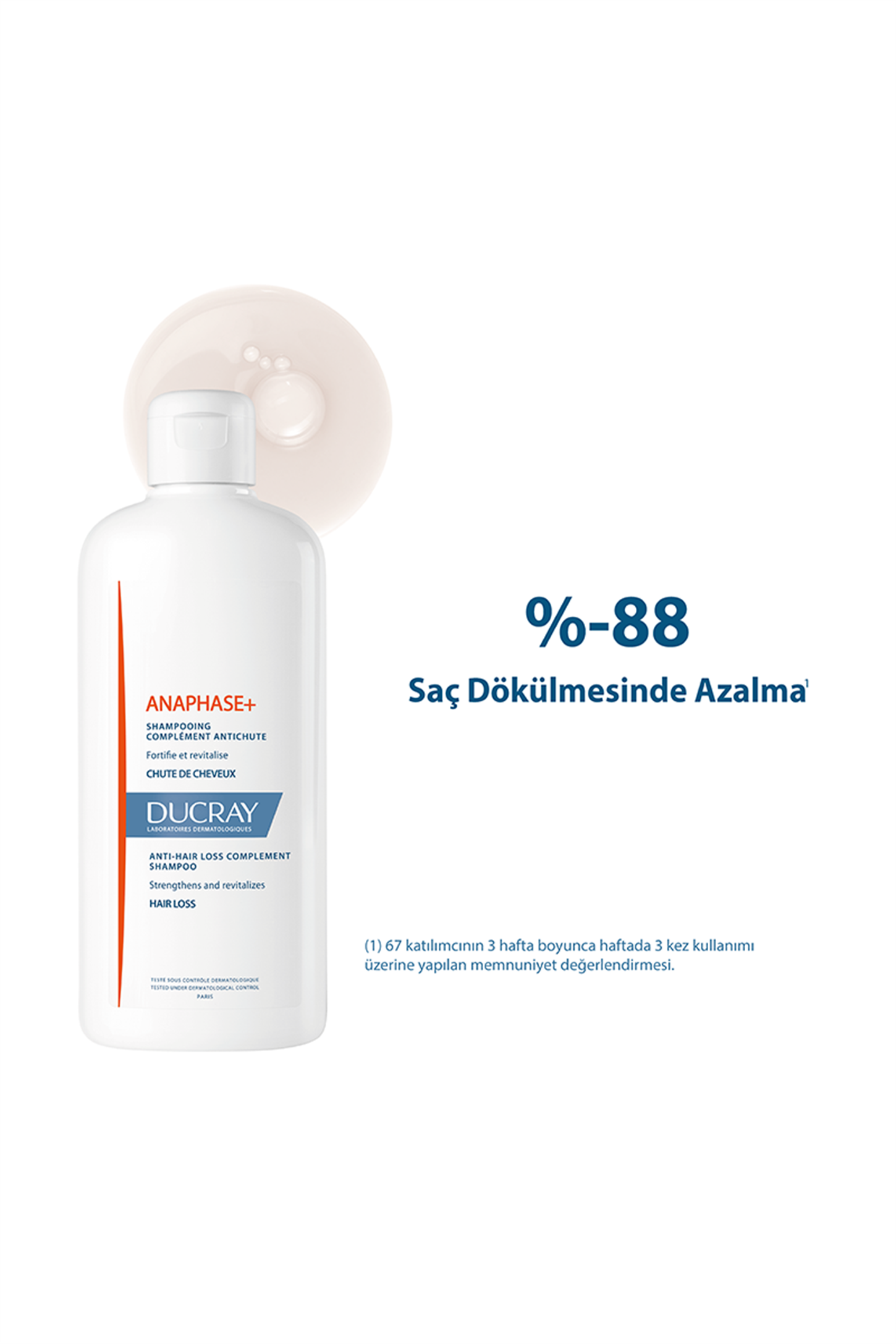 3282770075526 | Ducray Anaphase Shampoo - Saç Dökülmesine Karşı Şampuan 400ml | KozmovitalSaç DökülmesiDucrayDucray Anaphase + Dökülme Karşıtı Şampuan 400 ml