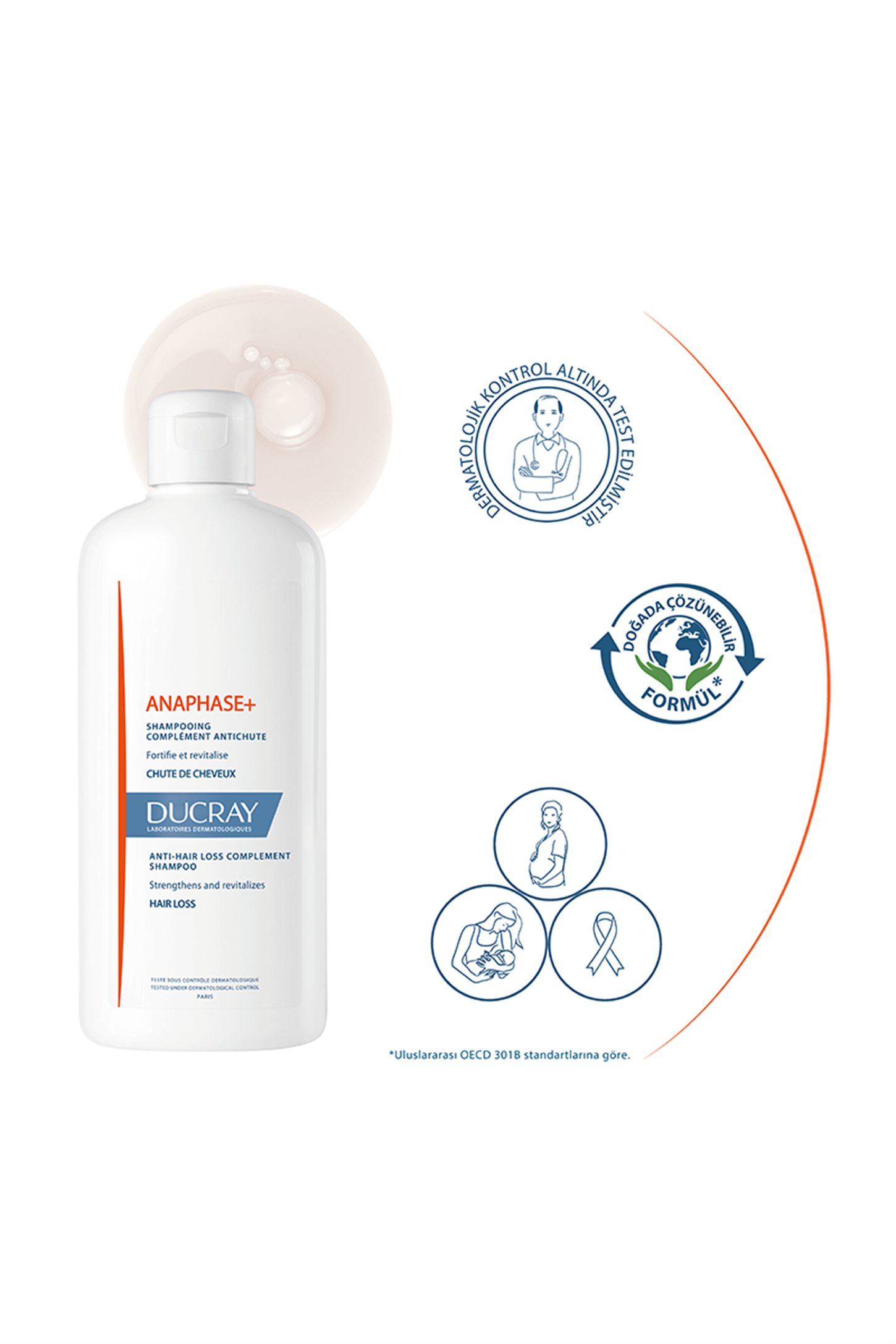 3282770075526 | Ducray Anaphase Shampoo - Saç Dökülmesine Karşı Şampuan 400ml | KozmovitalSaç DökülmesiDucrayDucray Anaphase + Dökülme Karşıtı Şampuan 400 ml