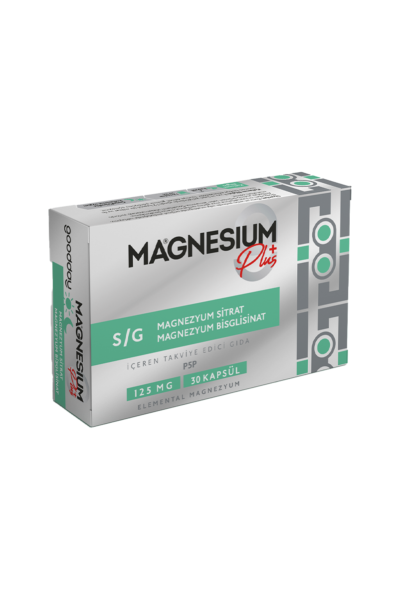 MinerallerGooddayGoodday Magnesium Plus Bisglinat Sitrat & P5P 30 Kapsül