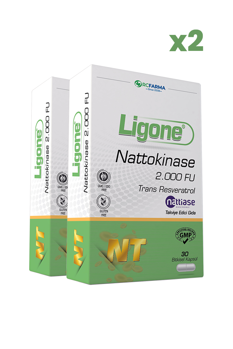 Билкови продуктиRc FarmaLigone Nattokinase 30 Bitkisel Kapsül x2 Adet