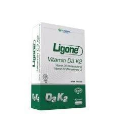 Diğer TakviyelerRc FarmaLigone Vitamin D3/K2 60 Kapsül x2 Adet