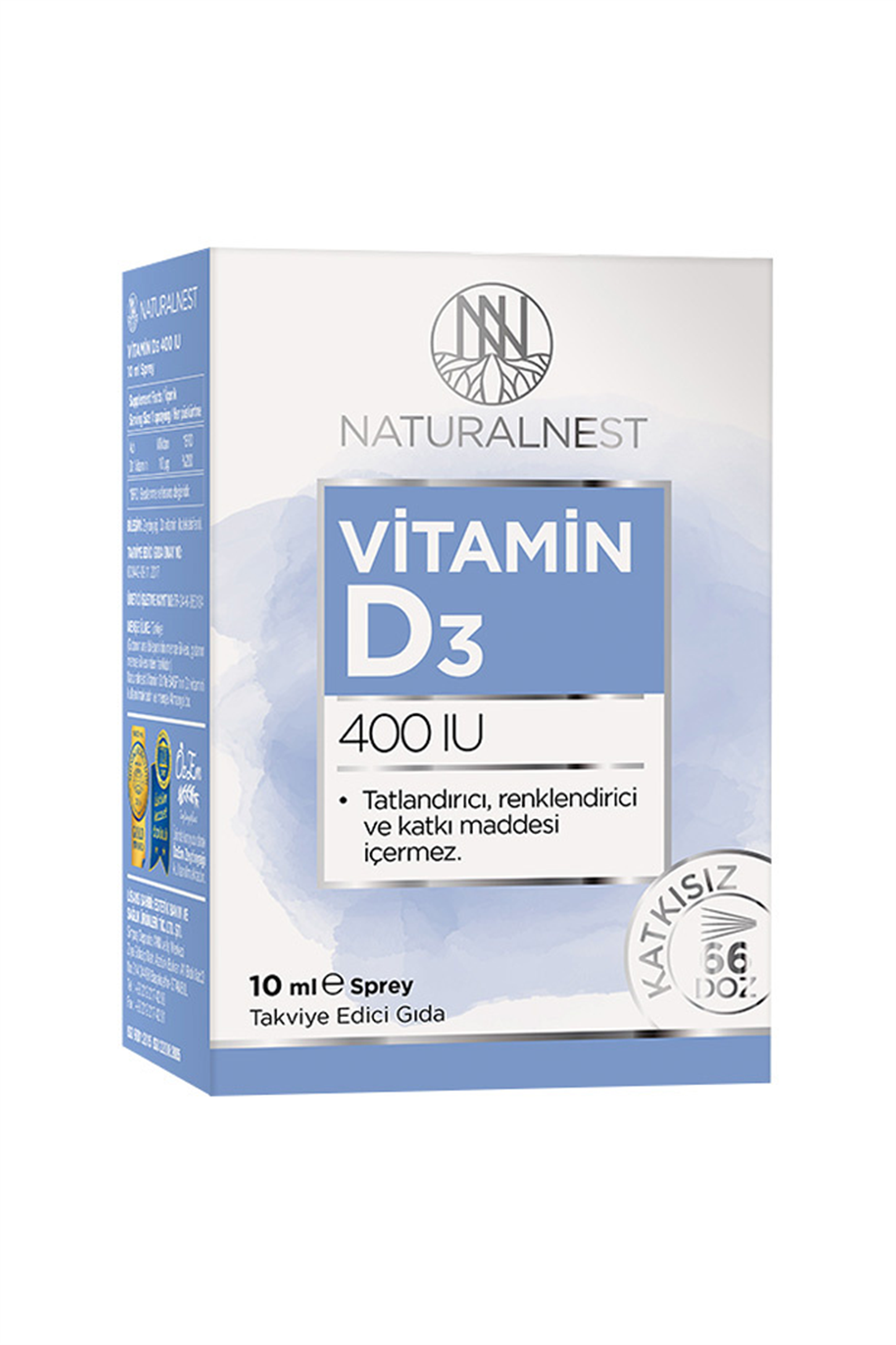 Vitamin / MultivitaminNaturalNestNaturalNest Vitamin D3 400 IU Sprey 10 ml (Hediye)