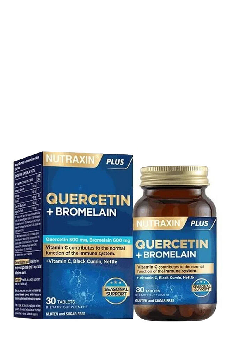Билкови продуктиNutraxinNutraxin Bromelain ve Kuersetin 30 Tablet