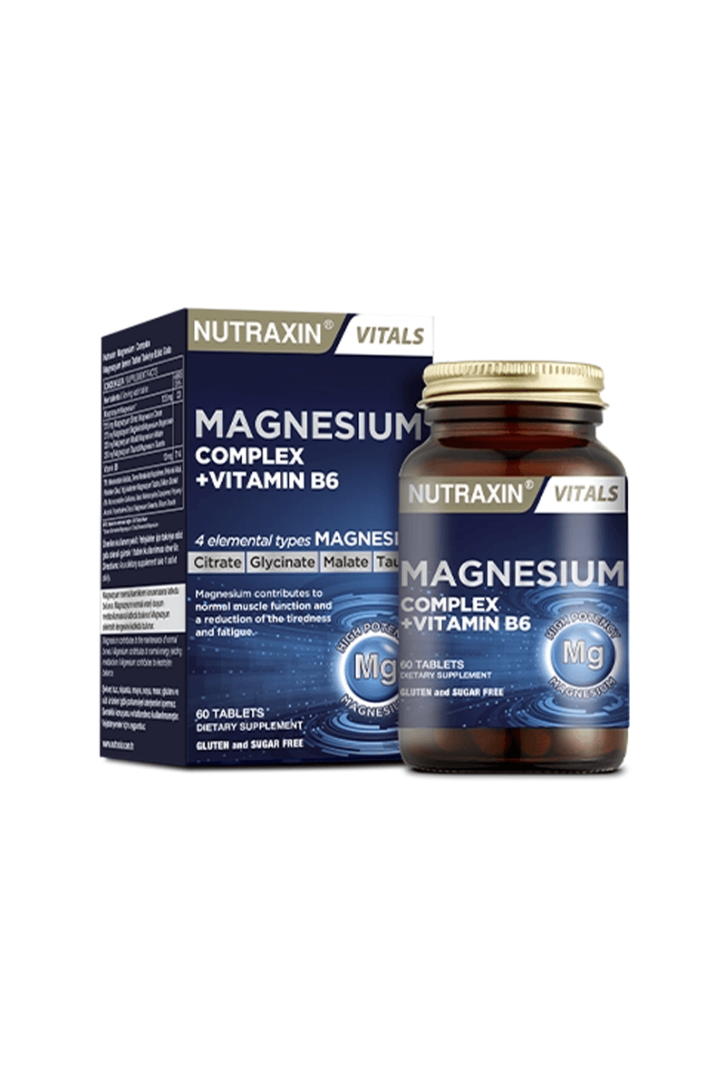 8680512632108 | Nutraxin Magnesium Complex Tablet | KozmovitalMinerallerNutraxinNutraxin Magnesium Complex 60 Tablet