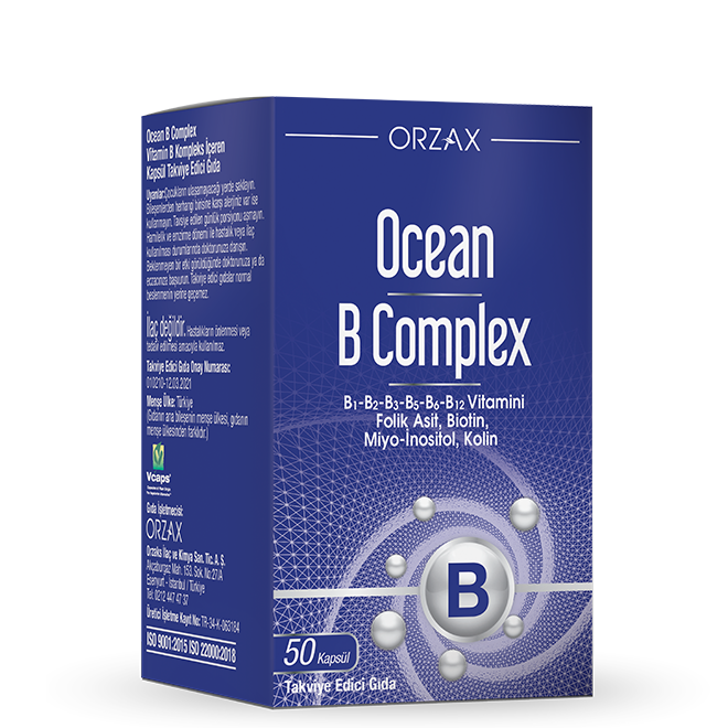 Витамини / мултивитаминиOrzaxOcean B Complex 50 Kapsül