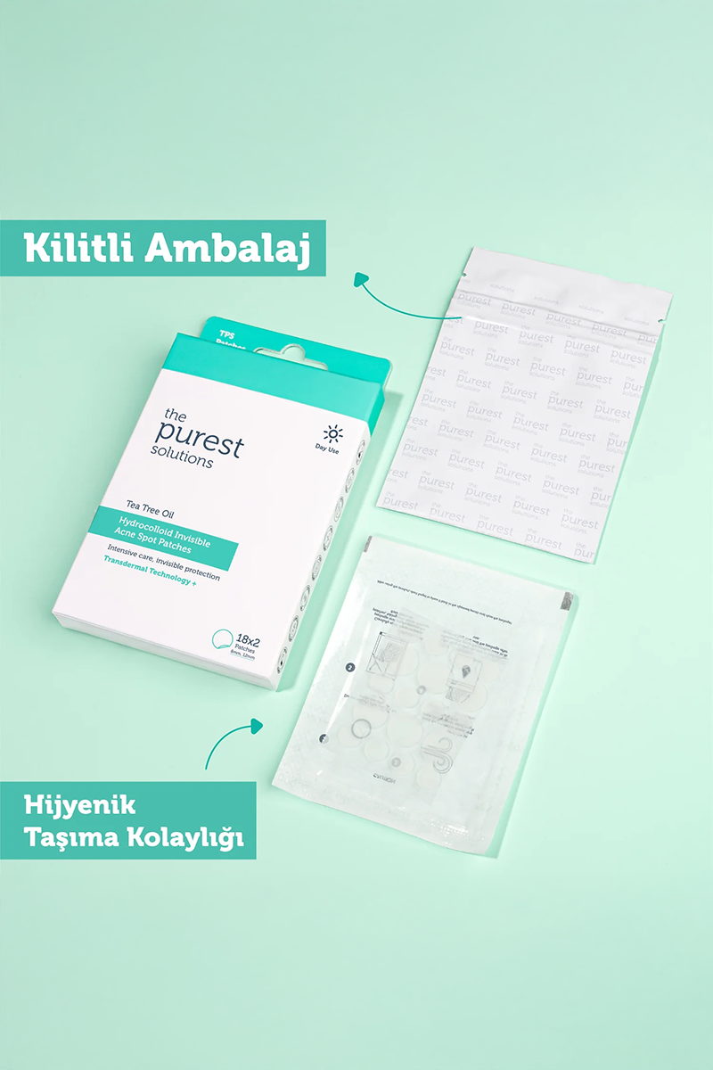 Sivilce ve Siyah NoktaThe Purest SolutionsThe Purest Solutions Hidrokolloid Bandı 36 Adet