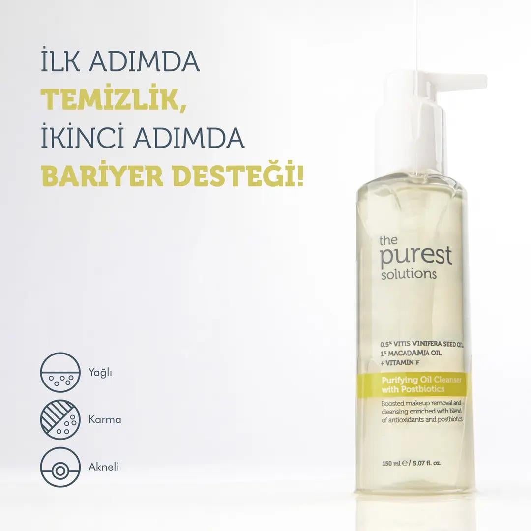 Почистващи продукти за лицеThe Purest SolutionsThe Purest Solutions Postbiyotik İçerikli Arındırıcı Temizleme Yağı 150 ml