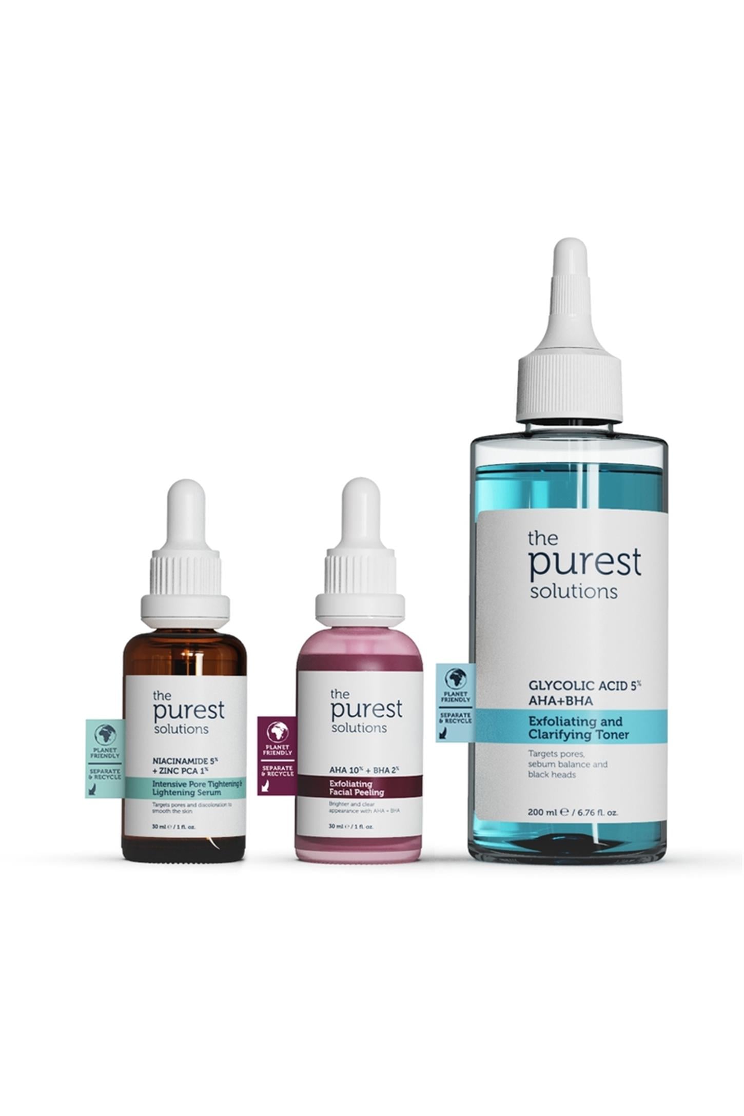 8682773091106 | The Purest Solutions Sivilce ve Siyah Nokta Önlemeye Yardımcı Aydınlatıcı Bakım Seti 200 ml + 30 ml + 30 ml | KozmovitalYüz BakımıThe Purest SolutionsThe Purest Solutions Sivilce ve Siyah Nokta Önlemeye Yardımcı Aydınlatıcı Bakım Seti 200 ml + 30 ml + 30 ml TPS111