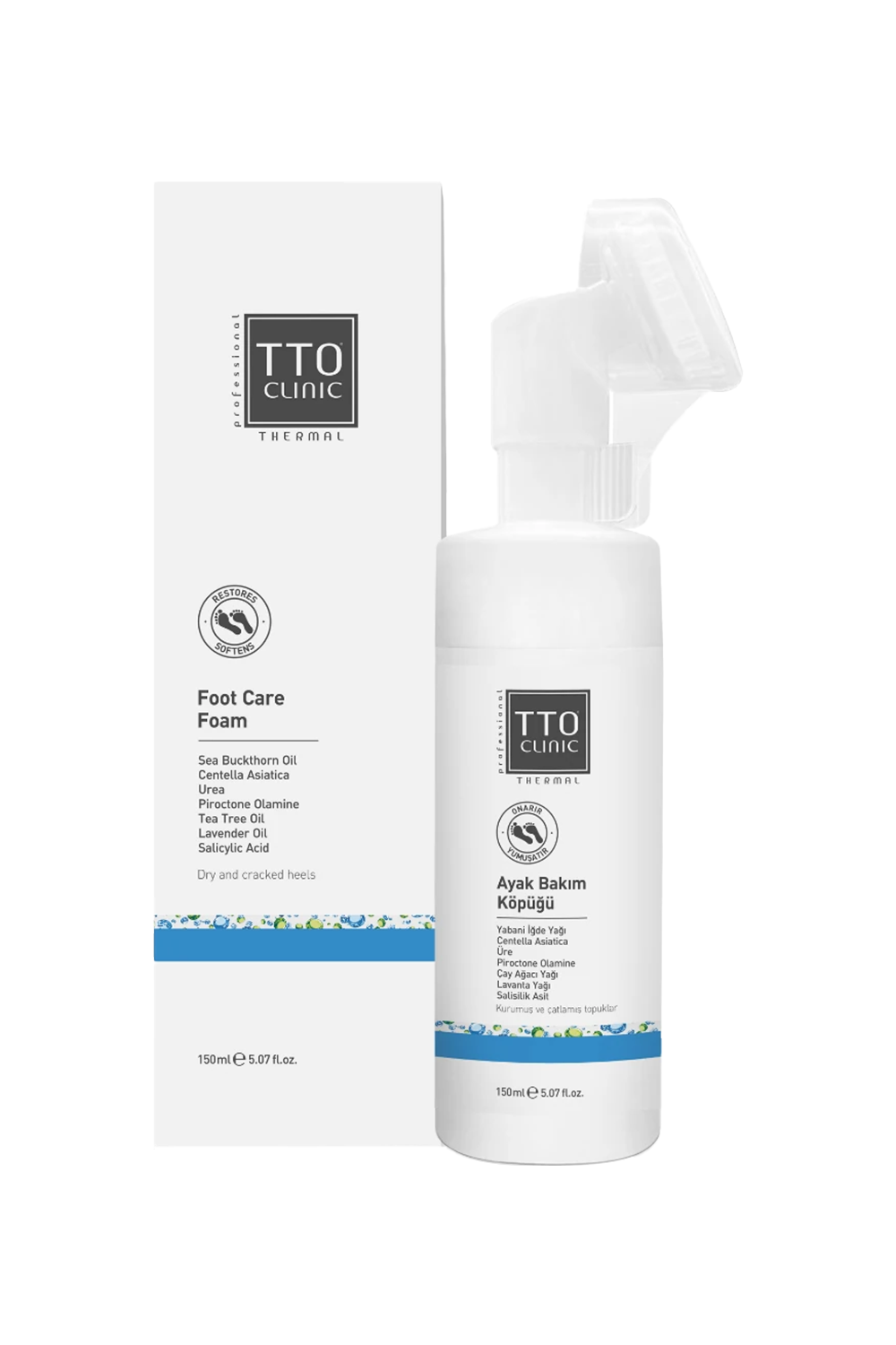 TTO Clinic Ayak Bakım Köpüğü 150 ml | KozmovitalVücut NemlendiricileriTTOTTO Clinic Ayak Bakım Köpüğü 150 ml