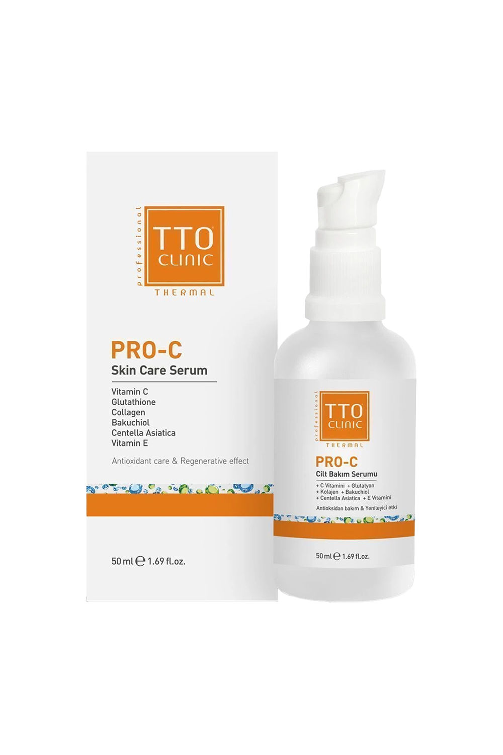 TTO CLINIC PRO-C Cilt Bakım Serumu 50 ml | KozmovitalCilt Bakım SerumlarıTTOTTO CLINIC PRO-C Cilt Bakım Serumu 50 ml