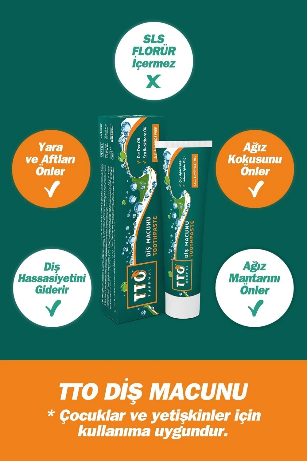 Diş MacunlarıTTOTTO Florürsüz Diş Macunu 75 ml