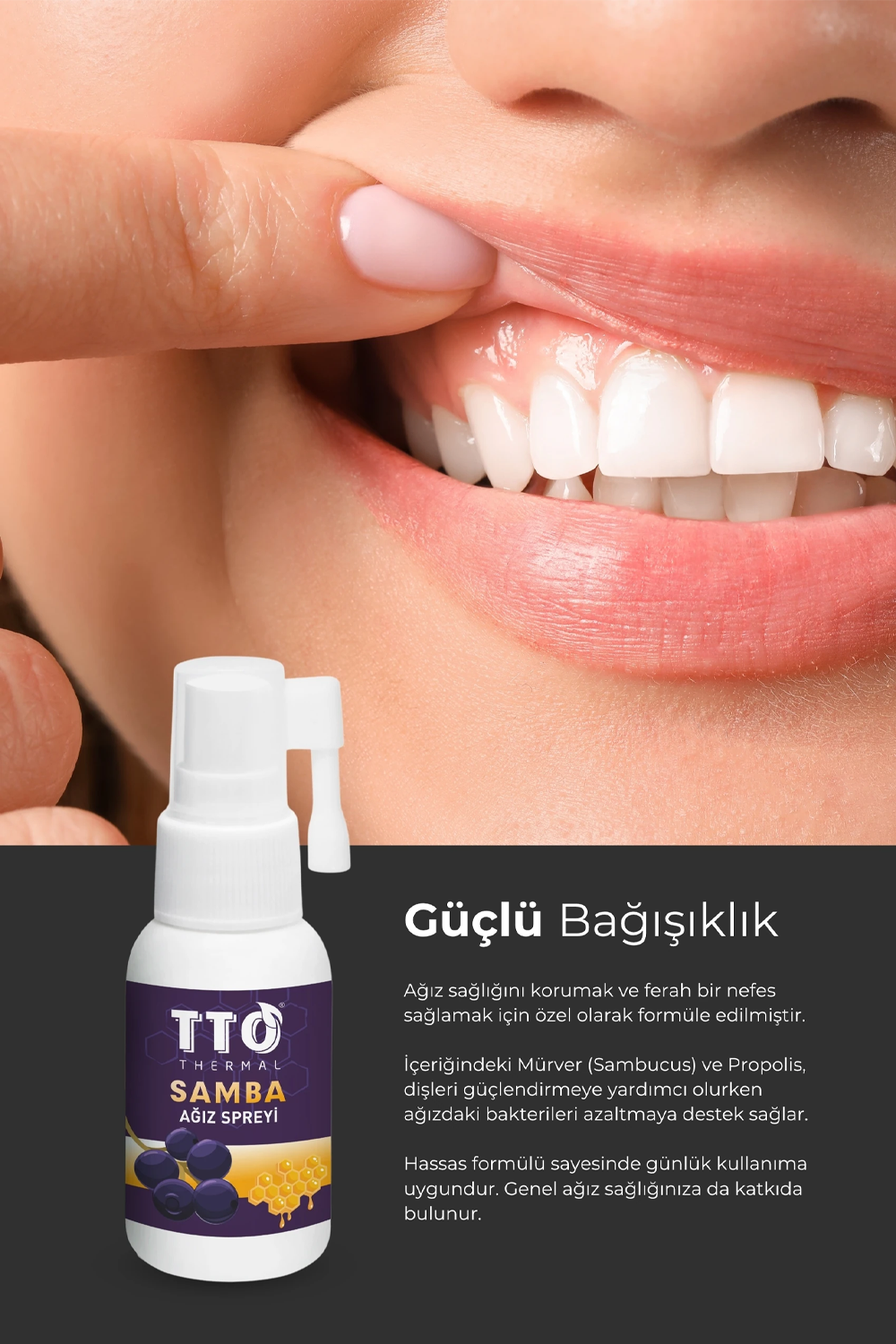 TTO Samba Ağız Spreyi 30 ml | KozmovitalDoğal Ağız Bakım ÜrünleriTTOTTO Samba Ağız Spreyi 30 ml