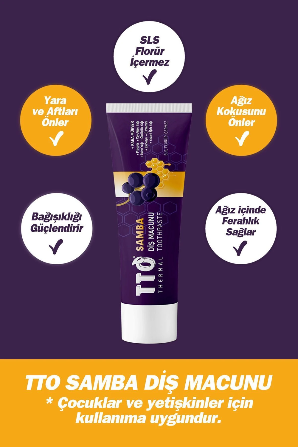 Diş MacunlarıTTOTTO Samba Diş Macunu 75 gr