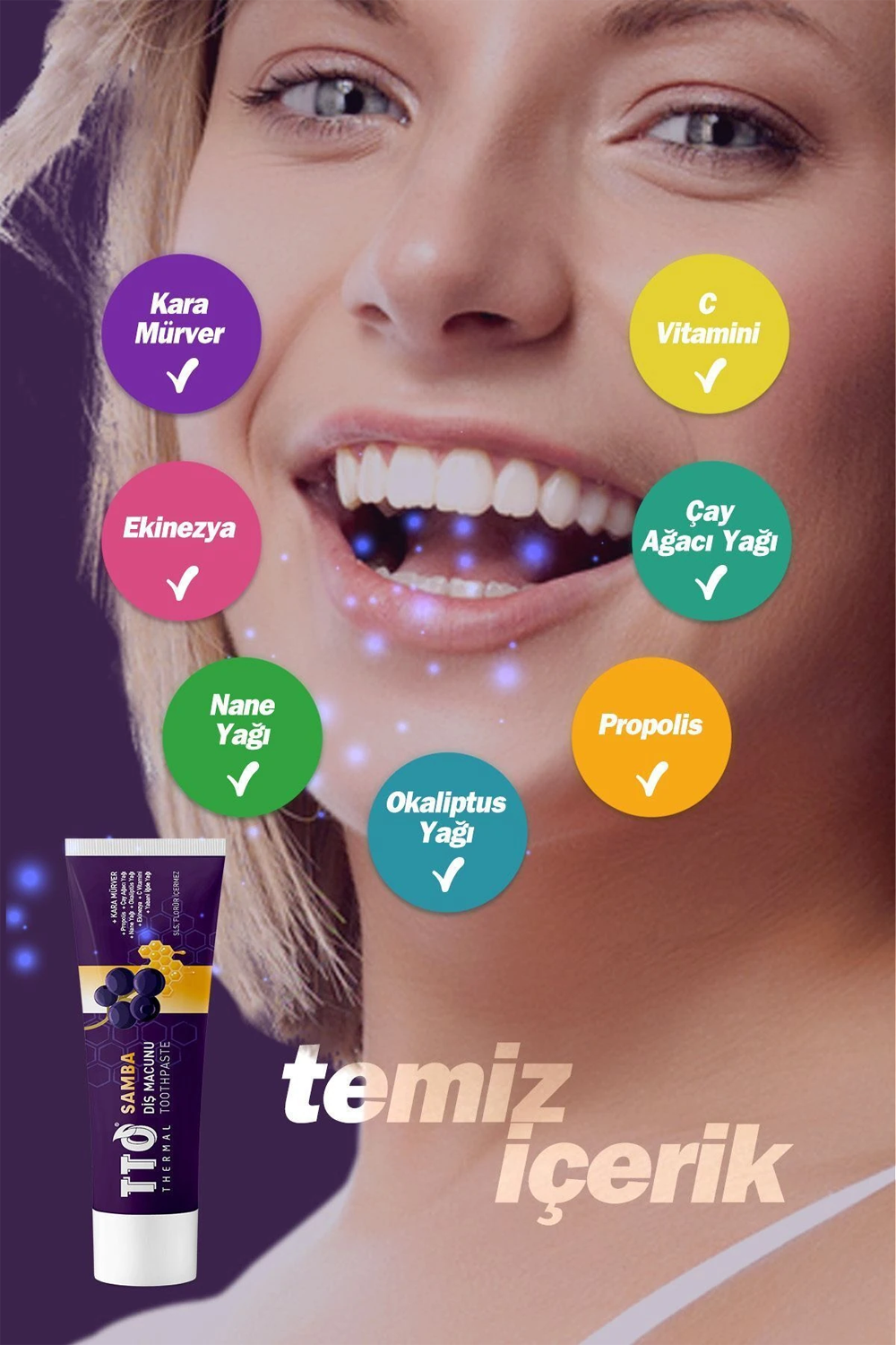 Diş MacunlarıTTOTTO Samba Diş Macunu 75 gr