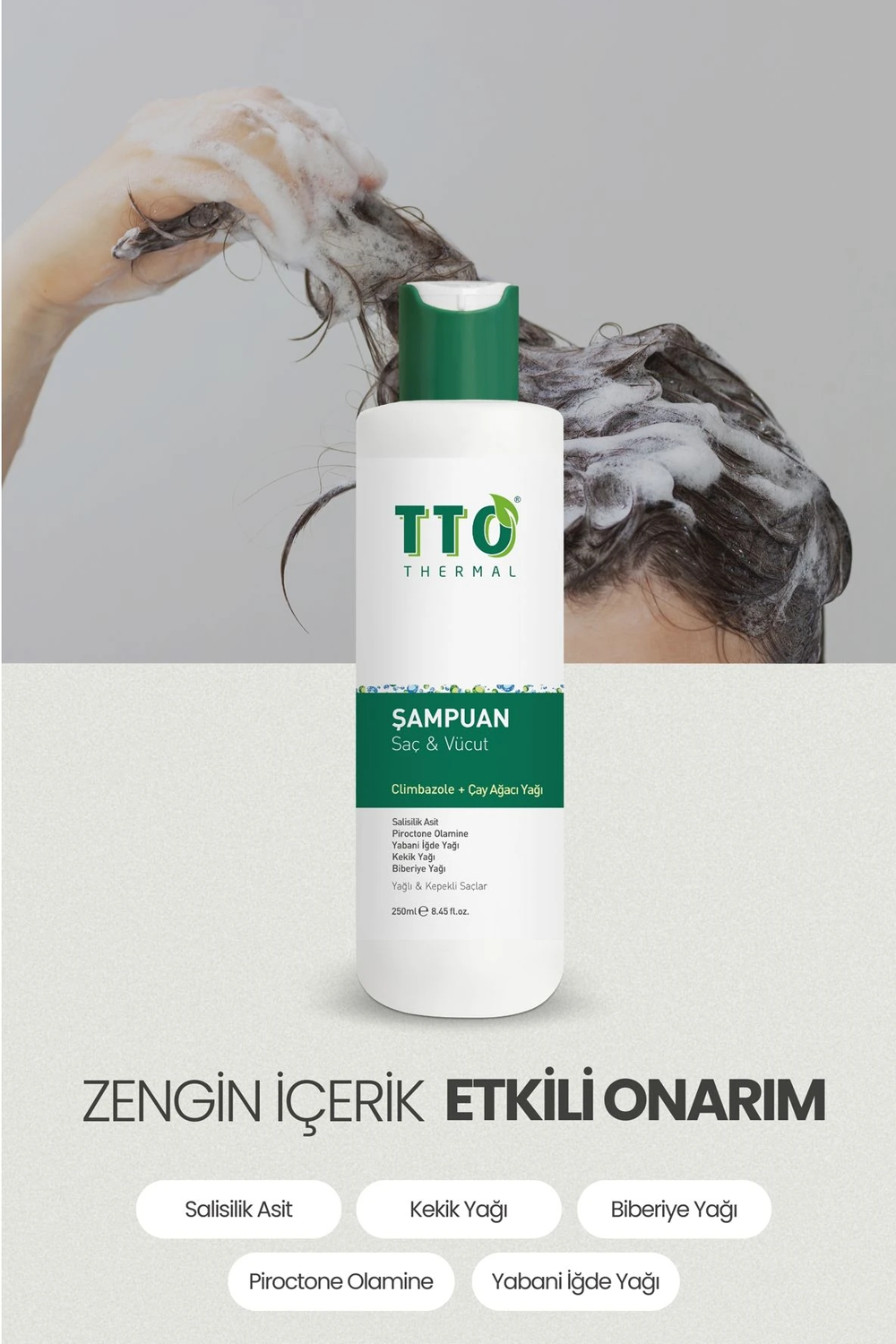 TTO Thermal Saç ve Vücut Şampuanı 250 ml | KozmovitalKepek ŞampuanıTTOTTO Thermal Saç ve Vücut Şampuanı 250 ml