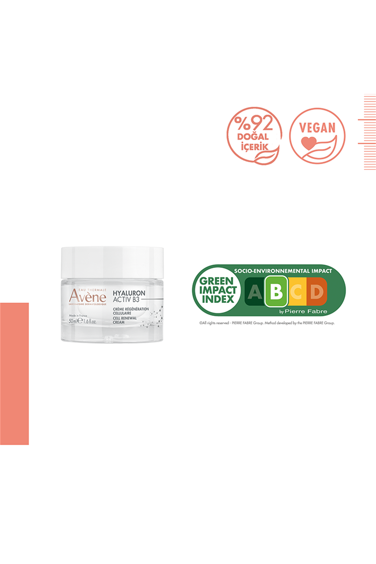 3282770153170 | Avene Hyaluron Activ B3 Krem 50 ml | KozmovitalKırışıklık KarşıtıAveneAvene Hyaluron Activ B3 Krem 50 ml