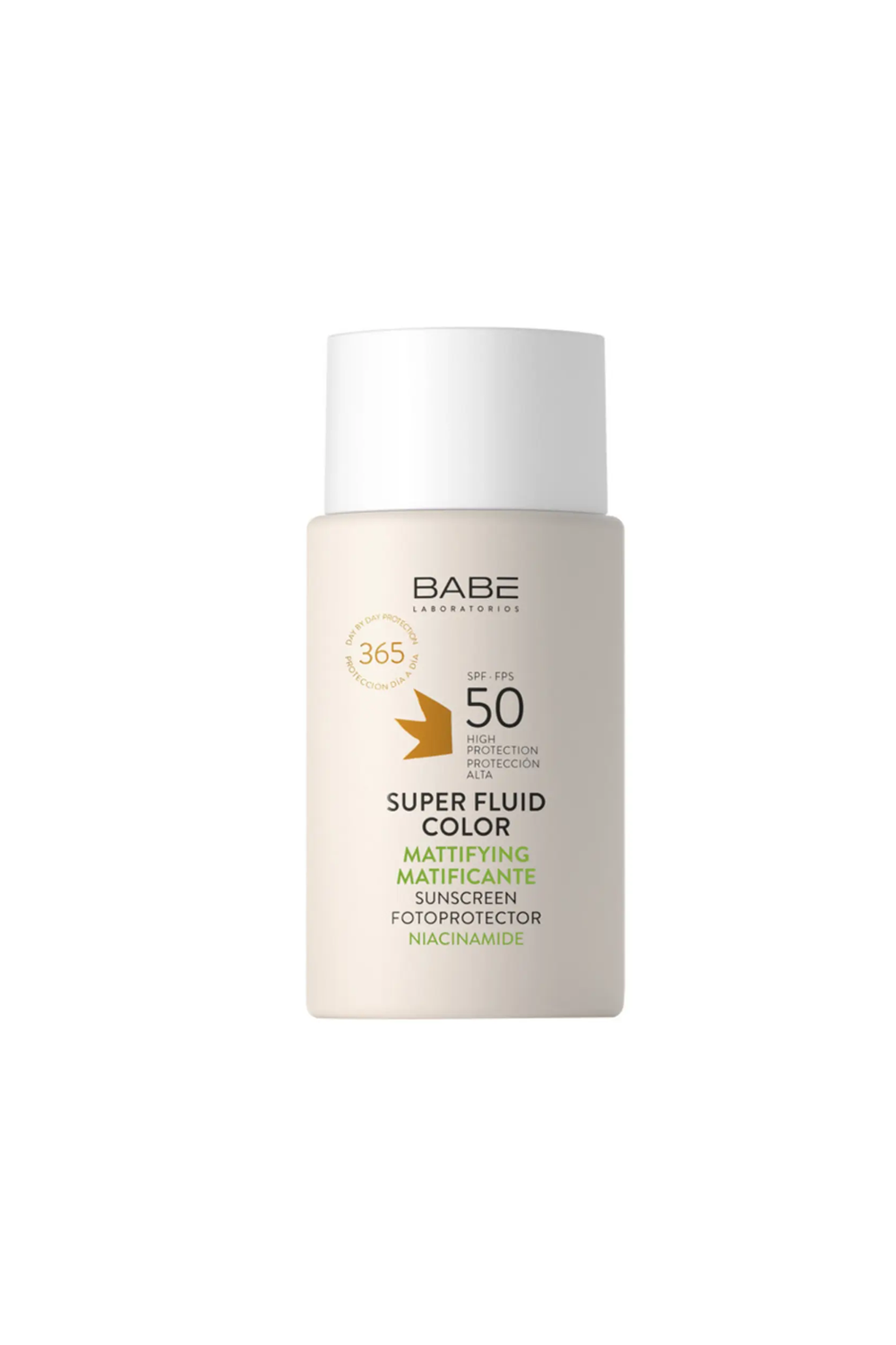 Слънчеви продукти за лицеBabeBabe Super Fluid Color Mattifying SPF 50 50 ml