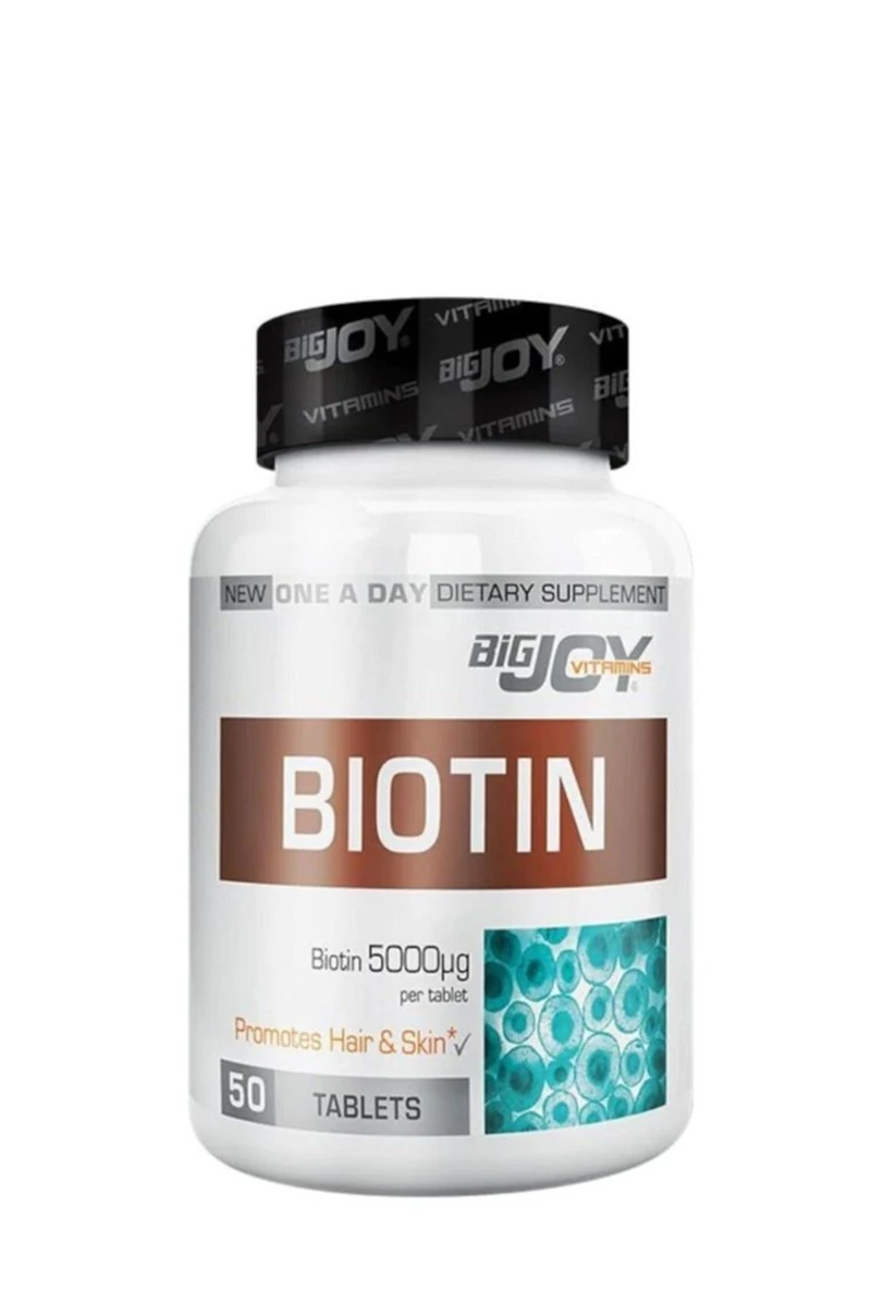 BigJoy Vitamins Biotin 50 Tablets | KozmovitalDiğer TakviyelerBigJoy VitaminsBigJoy Vitamins Biotin 50 Tablets