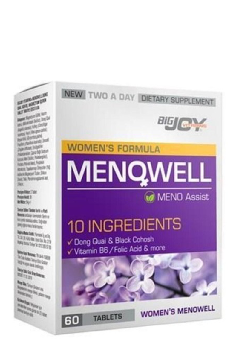BigJoy Vitamins Menowell 60 Tablet | KozmovitalBitkisel ÜrünlerBigJoy VitaminsBigJoy Vitamins Menowell 60 Tablet
