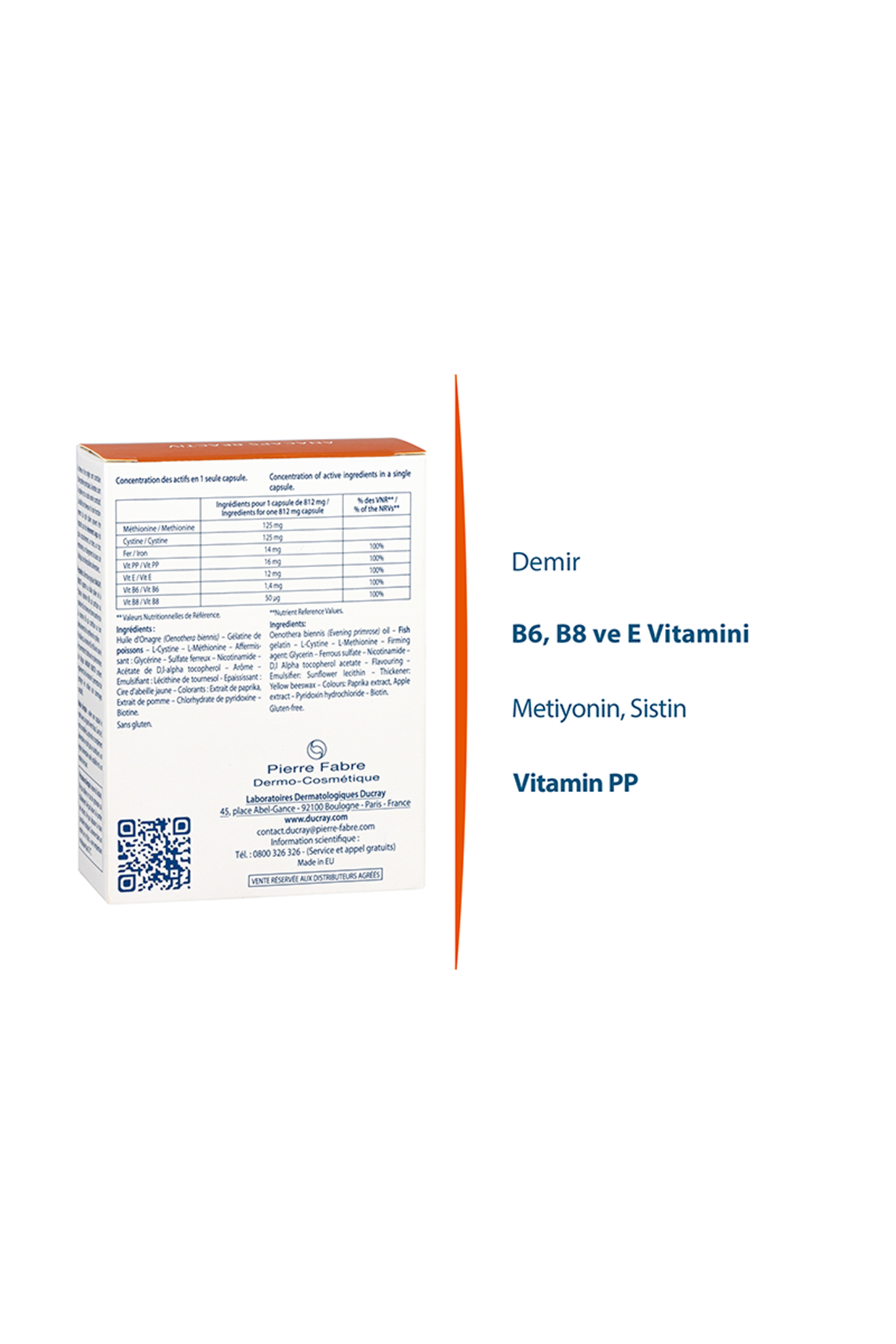 3282770105346 | Ducray Anacaps 30 Kapsül | KozmovitalVitamin / MultivitaminDucrayDucray Anacaps Reactiv 30 Kapsül