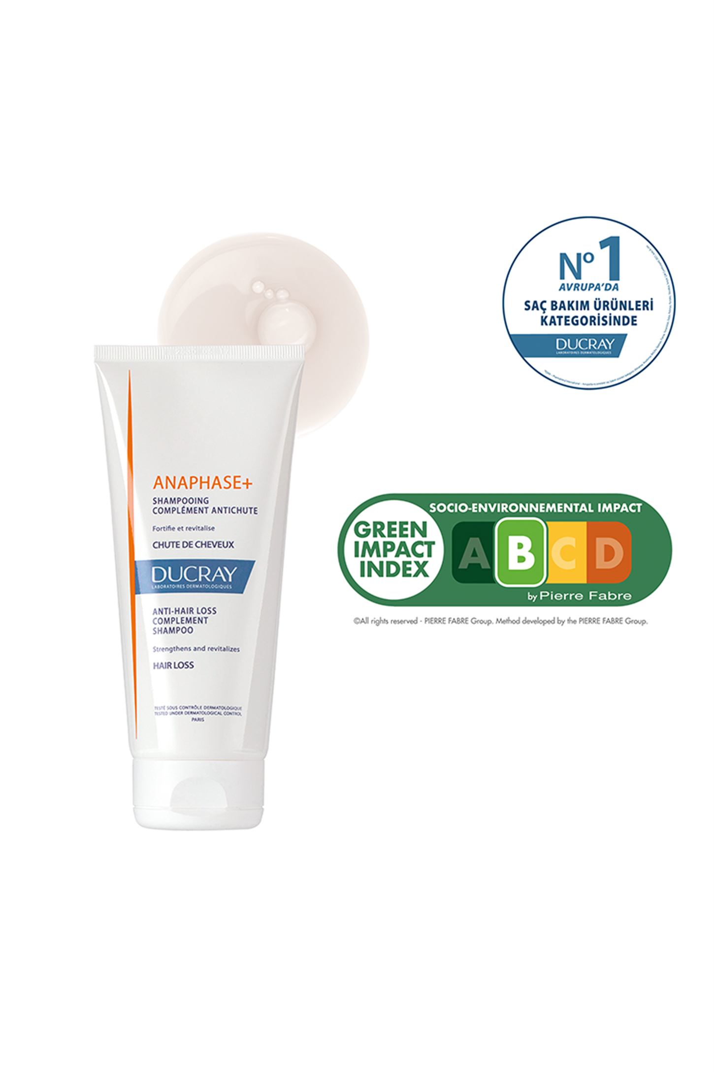 3282770075533 | Ducray Anaphase Shampoo - Saç Dökülmesine Karşı Şampuan 200ml | KozmovitalSaç DökülmesiDucrayDucray Anaphase Shampoo - Saç Dökülmesine Karşı Şampuan 200ml