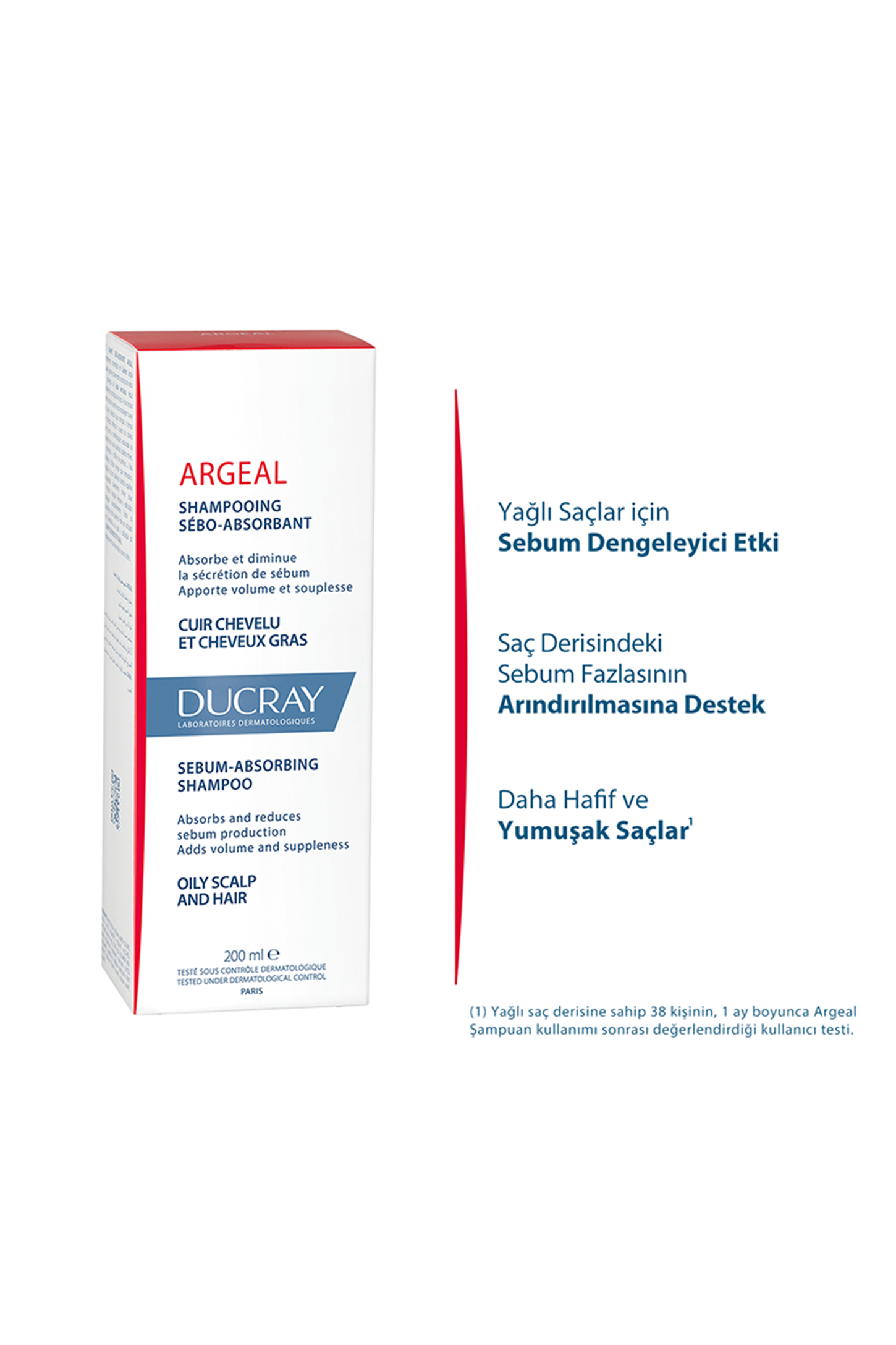 3282770110111 | Ducray Argeal Shampoo - Yağlı Saçlar İçin Şampuan 200ml | KozmovitalSaç ŞampuanlarıDucrayDucray Argeal Shampoo - Yağlı Saçlar İçin Şampuan 200ml