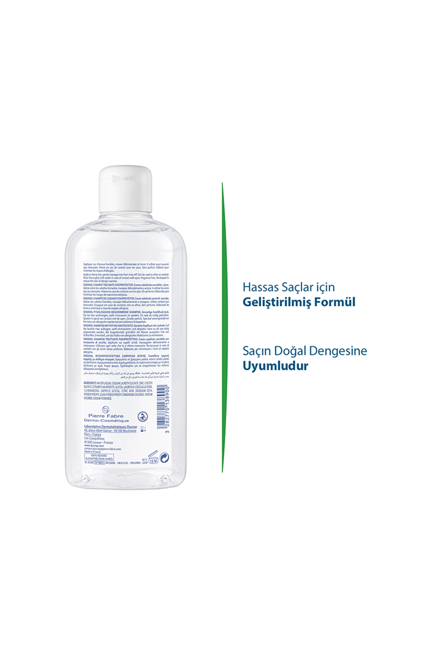 3282770138900 | Ducray Sensinol Şampuan 400 ml | KozmovitalGünlük BakımDucrayDucray Sensinol Şampuan 400 ml