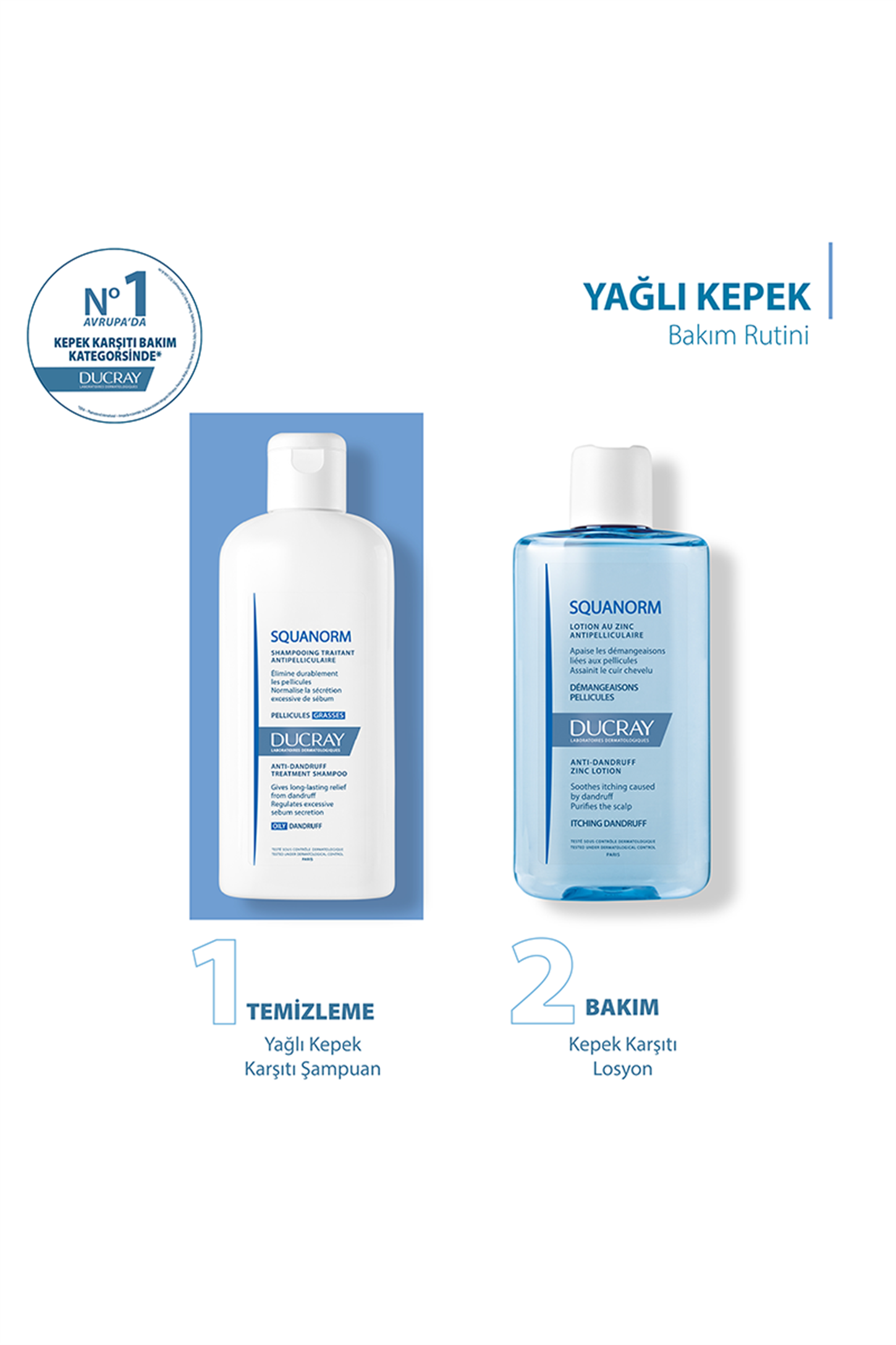 3282770037586 | Ducray Squanorm Pellicules Grasses Shampoo 200ml | KozmovitalKepek BakımıDucrayDucray SQUANORM Yağlı Kepek Şamp. 200 ml