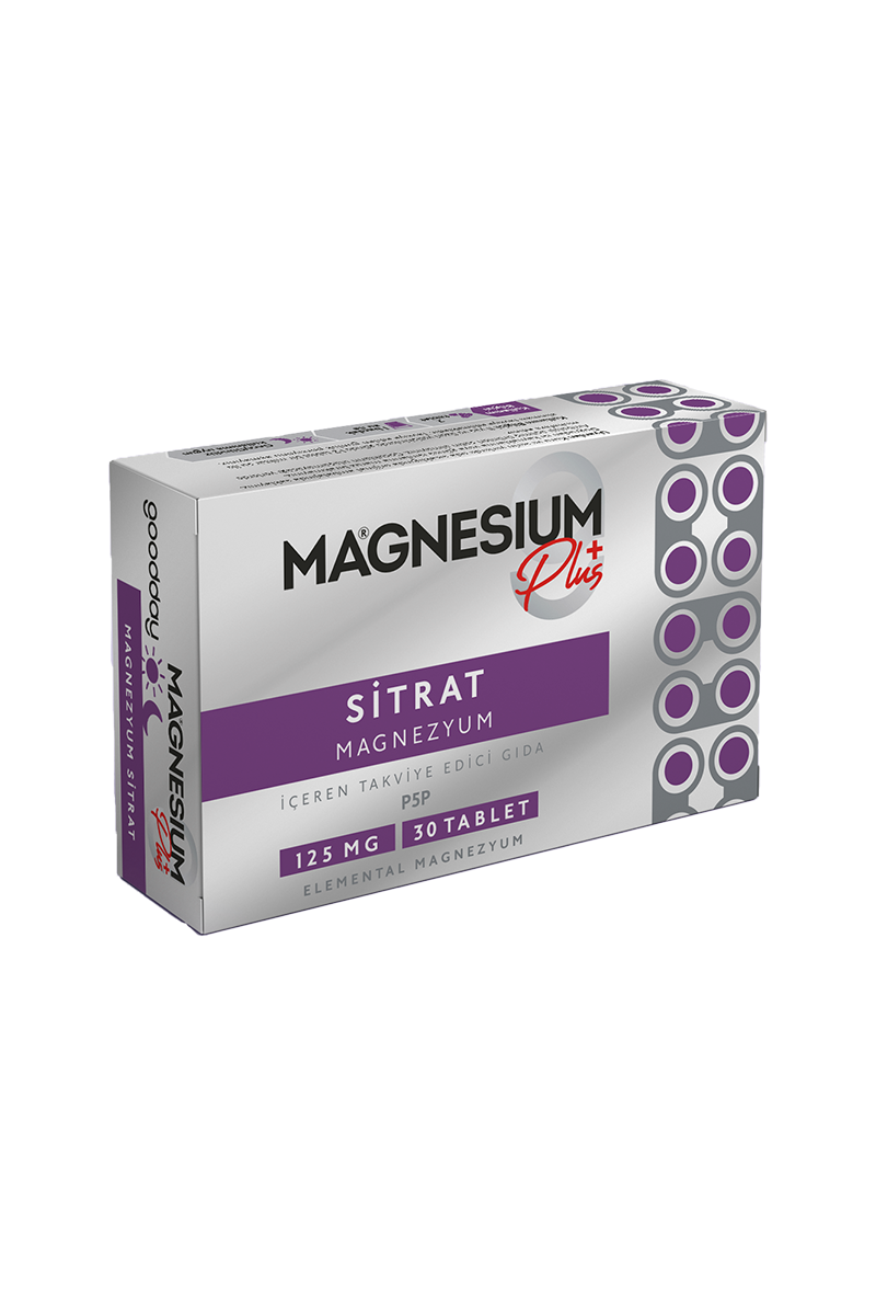 МинералиGooddayGoodday Magnesium Plus Magnezyum Sitrat & P5P 30 tablet