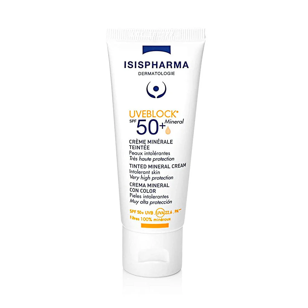 Слънчеви продукти за лицеIsis PharmaIsis Pharma Uveblock SPF 50+ Mineral Cream 40 ml - Renkli