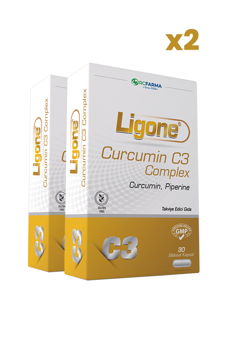ВитаминиRc FarmaLigone Curcumin C3 Complex 30 Bitkisel Kapsül x2 Adet