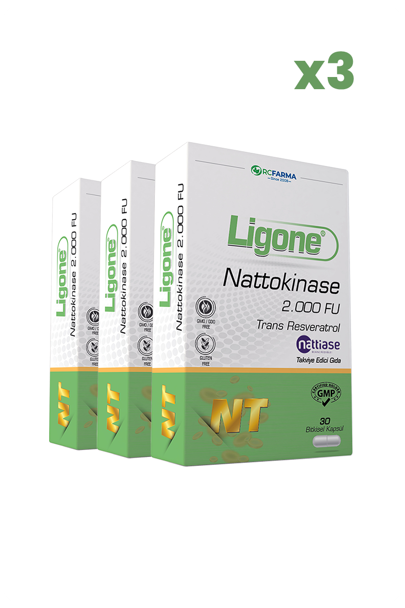Билкови продуктиRc FarmaLigone Nattokinase 30 Bitkisel Kapsül x3 Adet