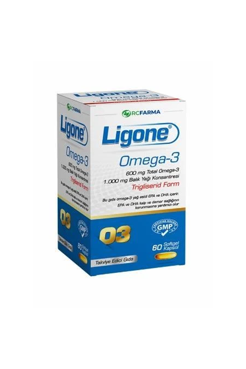 Omega 3 / Balık YağıRc FarmaLigone Omega3 60 Softgel