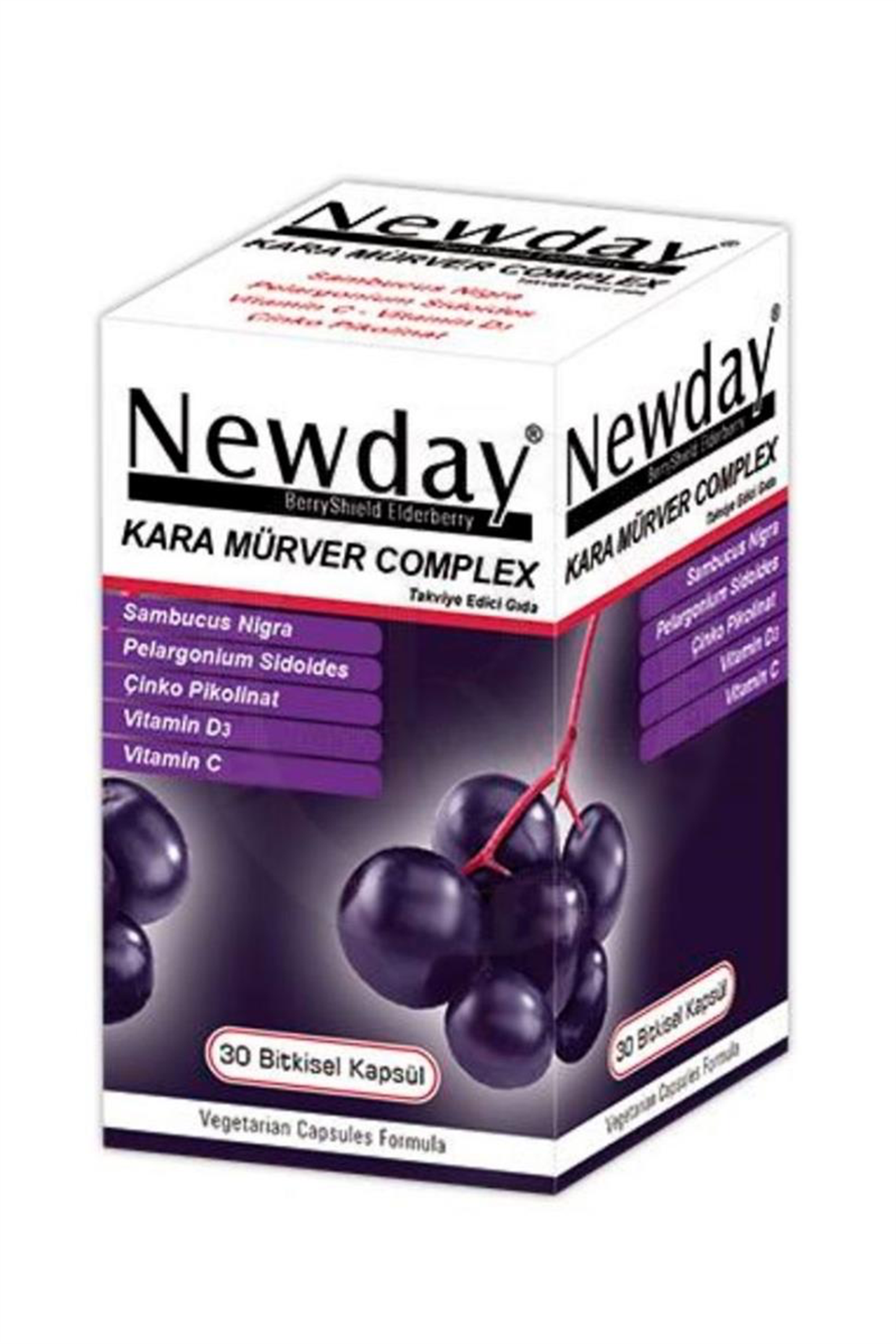 Витамини / мултивитаминиRc FarmaNewday Kara Mürver Complex 30 Kapsül