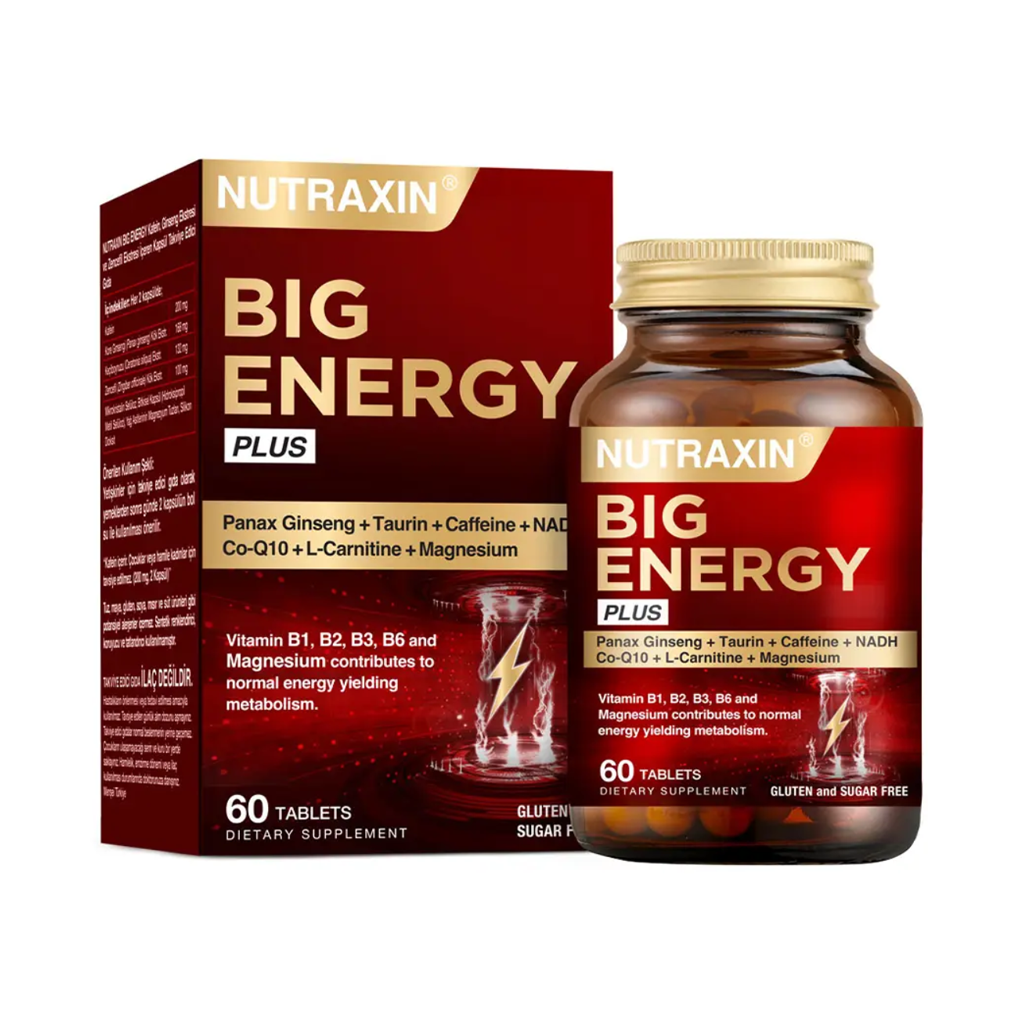 Nutraxin Big Energy Plus 60 Tablet | KozmovitalVitamin / MultivitaminNutraxinNutraxin Big Energy Plus 60 Tablet