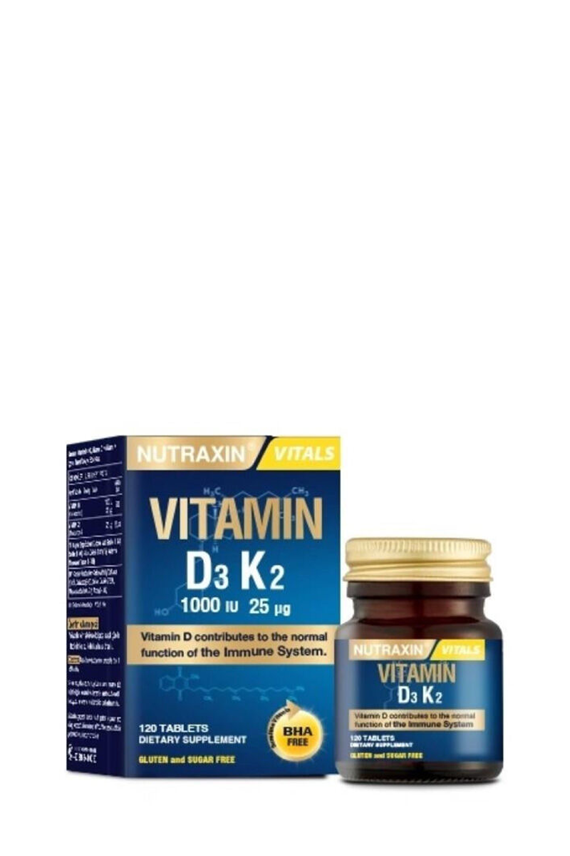 Витамини / мултивитаминиNutraxinNutraxin D3K2 Vitamin 120 Tablet