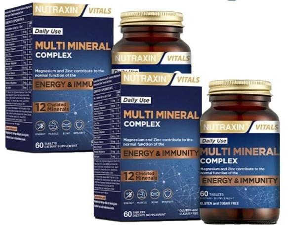 Vitamin / MultivitaminNutraxinNutraxin Multi Mineral Complex 60 Tablet x2 Adet