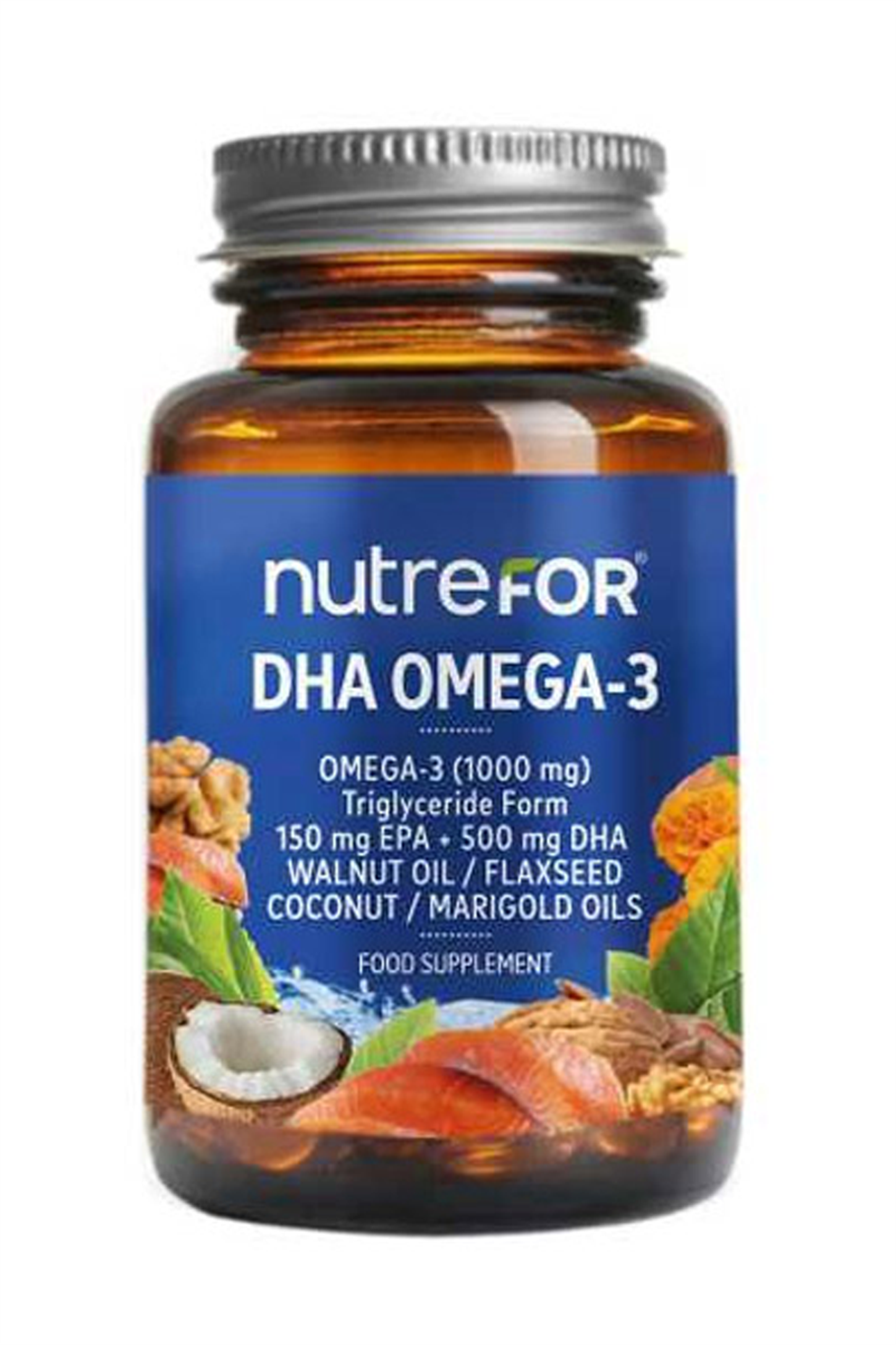 8683280333093 | Nutrefor DHA Omega 3 30 Kapsül | KozmovitalOmega 3 / Balık YağıNutreforNutrefor DHA Omega 3 30 Kapsül