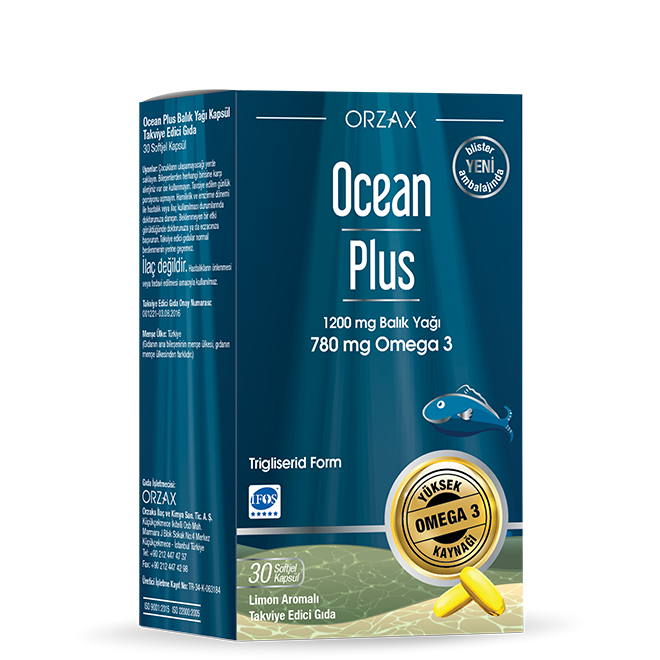 Omega 3 / Balık YağıOrzaxOcean Plus 30 Kapsül